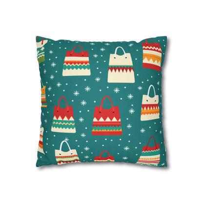 Holiday Shopaholic Gift Pillowcase, Add to Cart Pillow Case, Holiday Shopping Pillow Cover, Holiday Gift    - HolidayShoppingFinds