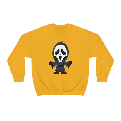 Ghostface Scream "Trick or Scream!" Halloween Unisex Sweatshirt Costume S-5XL S Gold  - HolidayShoppingFinds