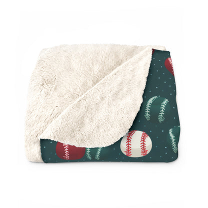 Baseball Sherpa Blanket, Baseball Fan Gift, Hardball Holiday Cozy Throw Blanket, Holiday Gift    - HolidayShoppingFinds