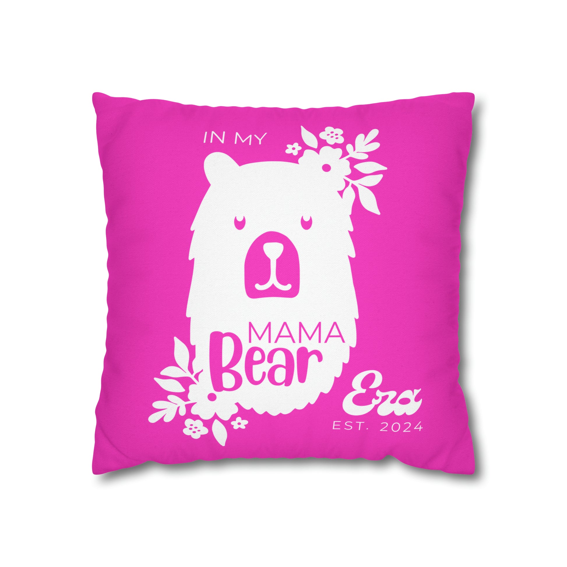 Personalized In My Mama Bear Era Pillowcase Pink, Gift For Mom    - HolidayShoppingFinds