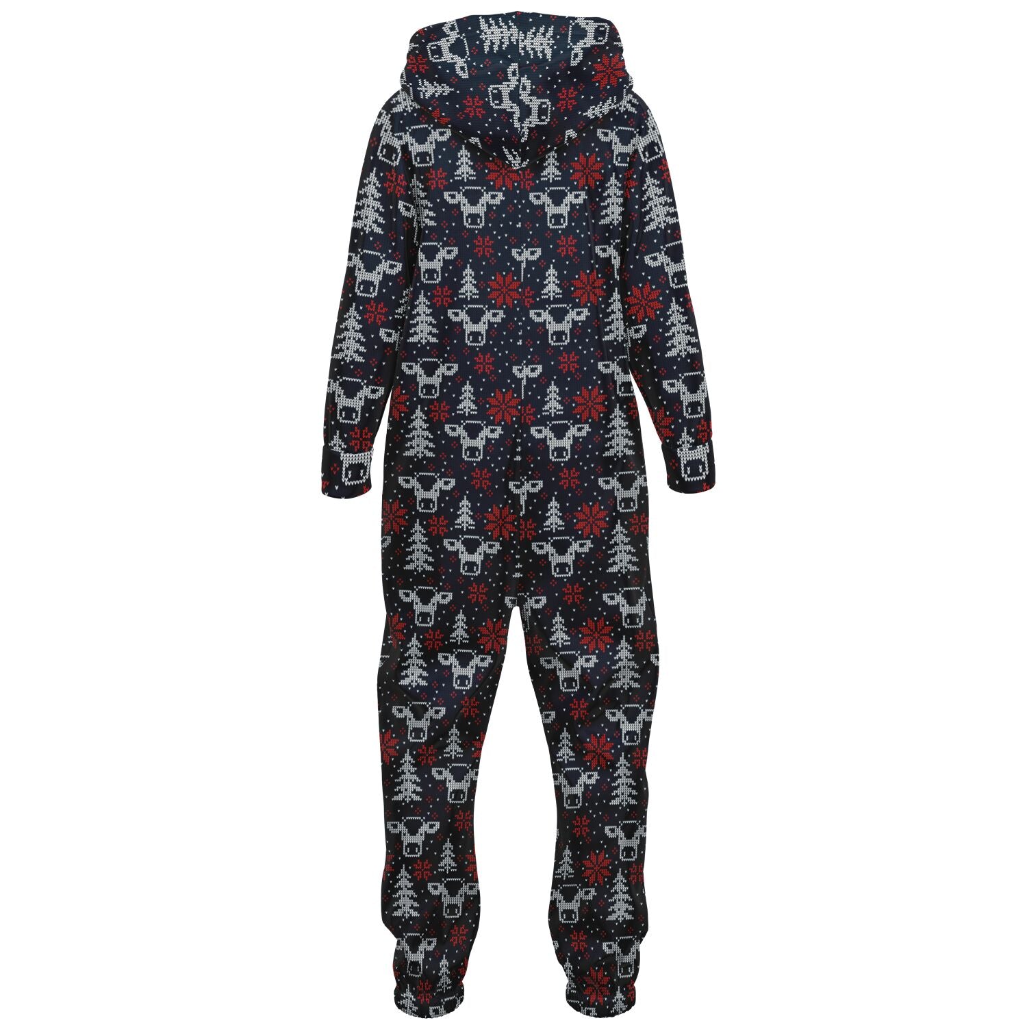 Blue Christmas Cows Teens Onesie: Boys & Girls Union Suit Athletic Jumpsuit    - HolidayShoppingFinds