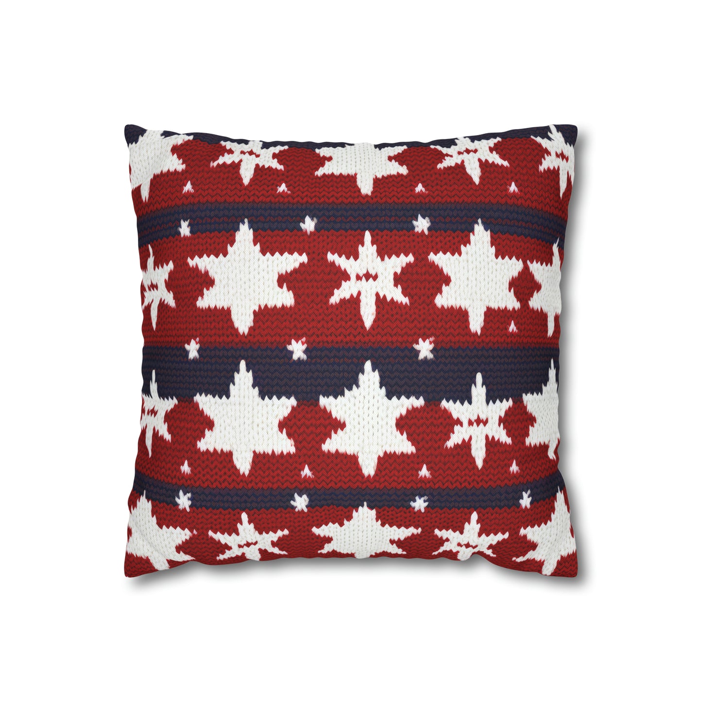 Patriotic Pillowcase American Flag Accent Square Pillow USA Red White & Blue Veterans 4th of July Memorial Day Home Decor    - HolidayShoppingFinds