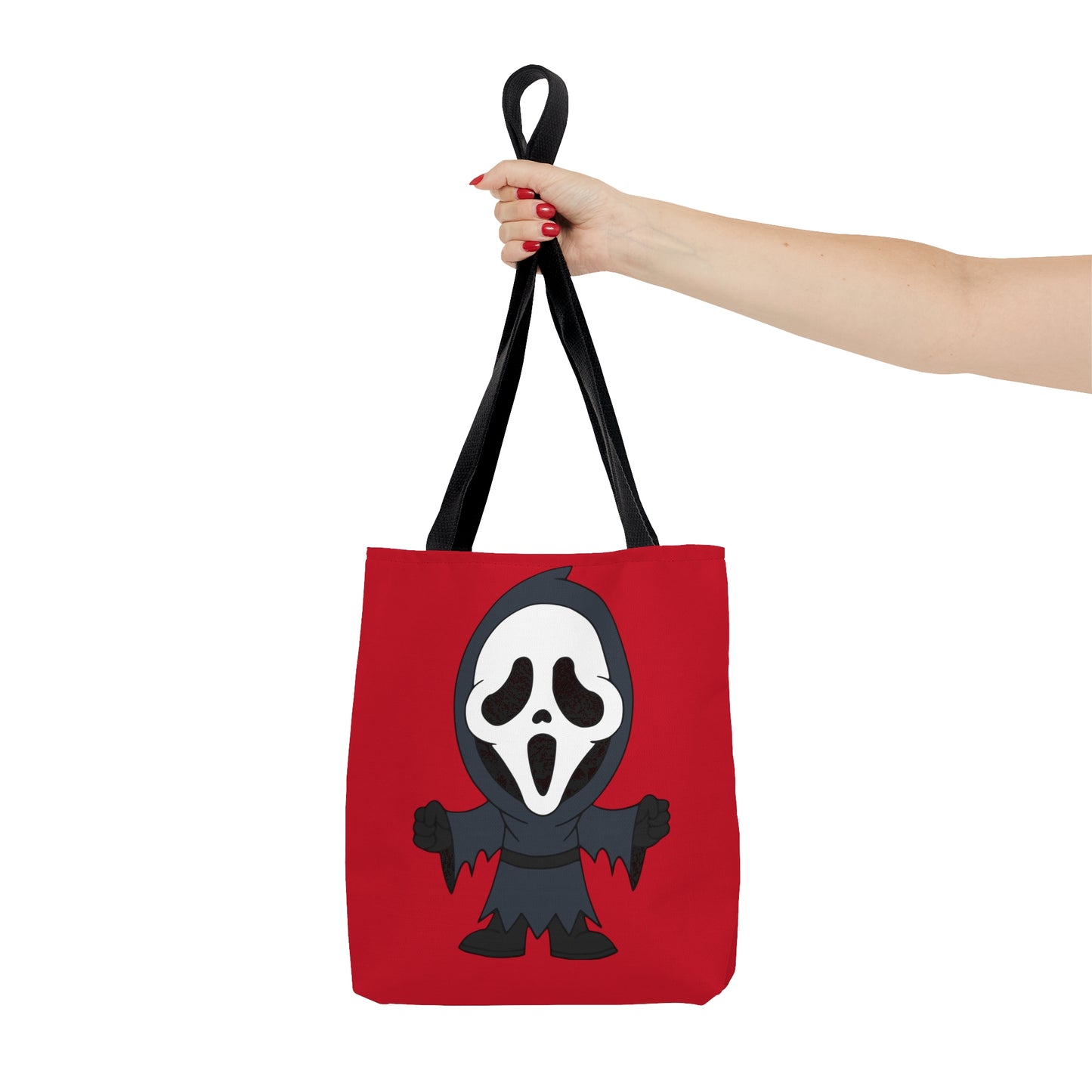 Ghostface Scream Tote Bag, Halloween Red Handbag, Horror Movie Fan Gift, Trick or Treat Bag    - HolidayShoppingFinds