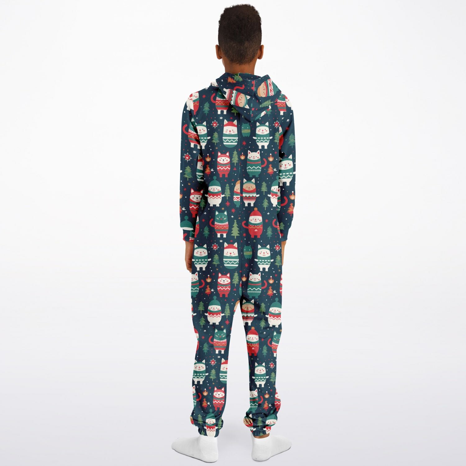 Winter Critters Teens Onesie, Kids Athletic  Jumpsuit Green Union Suit    - HolidayShoppingFinds