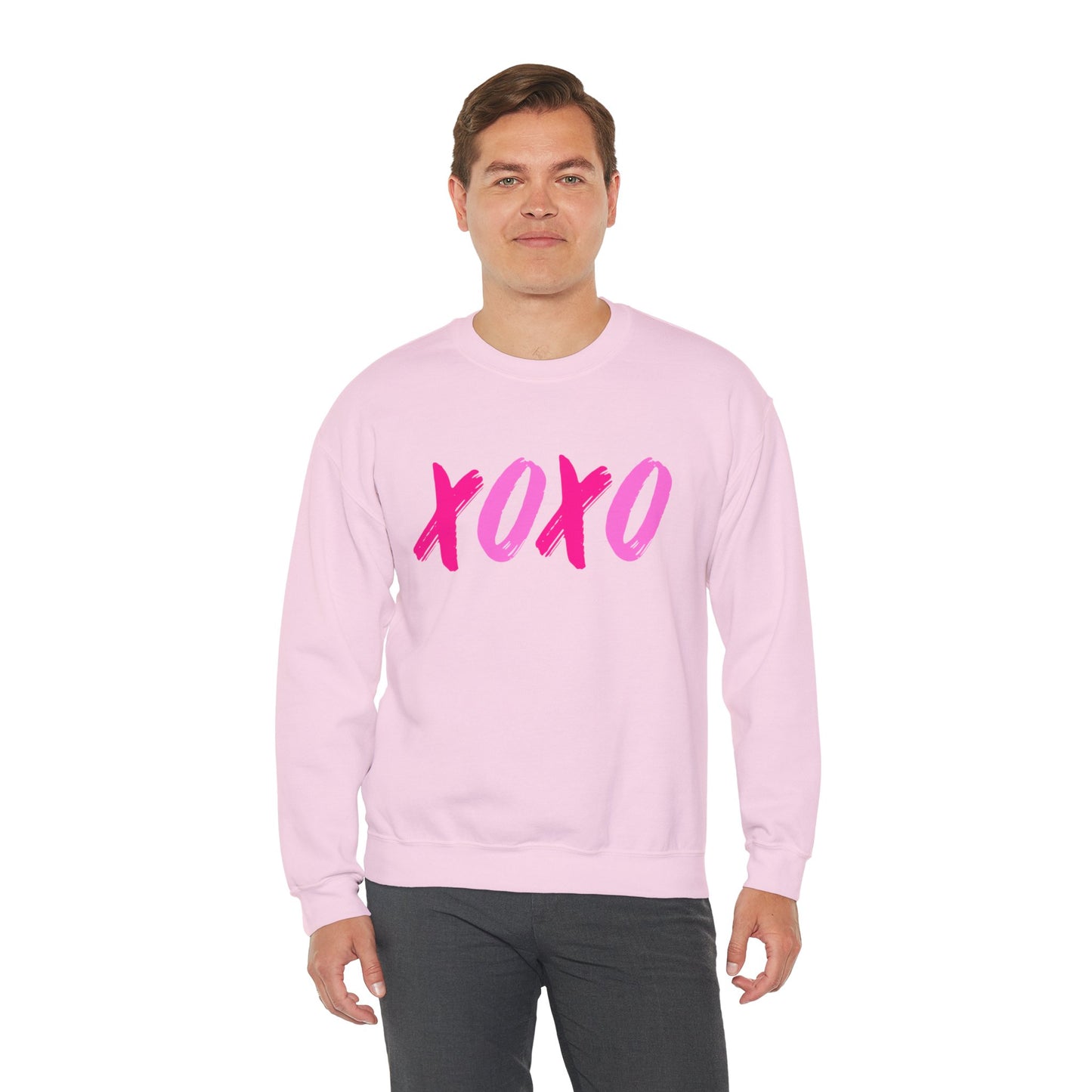 XOXO Valentine's Sweatshirt, Hug & Kisses Valentines Day Sweatershirt    - HolidayShoppingFinds