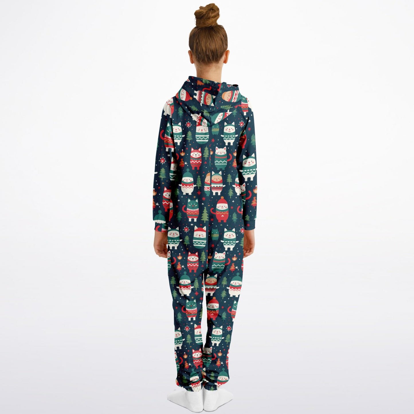 Winter Critters Teens Onesie, Kids Athletic  Jumpsuit Green Union Suit    - HolidayShoppingFinds