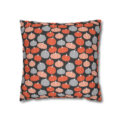 Pumpkins Square Pillow Case Throw Cover, Fall Accent Pillow    - HolidayShoppingFinds