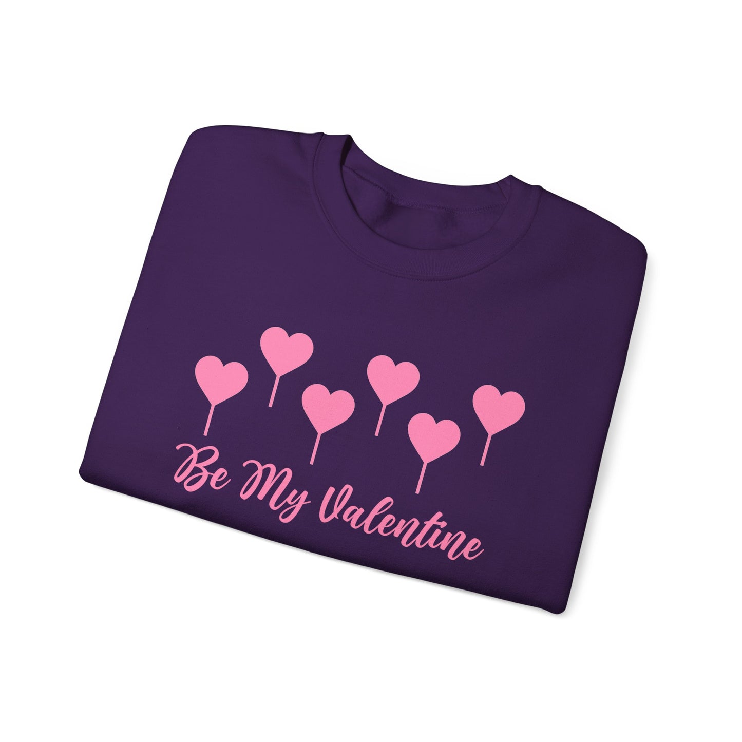 Be My Valentine Sweatshirt, Hearts Lollipop Perfect Gift for Couples    - HolidayShoppingFinds