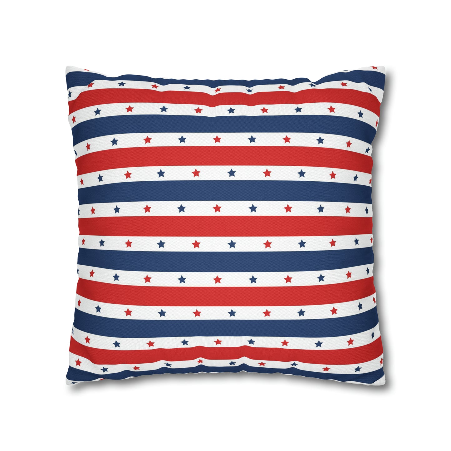 Patriotic Pillowcase, Stars &  Stripes American Flag Accent Pillow Cover, Veterans 4th of July Memorial Day Home Decor    - HolidayShoppingFinds