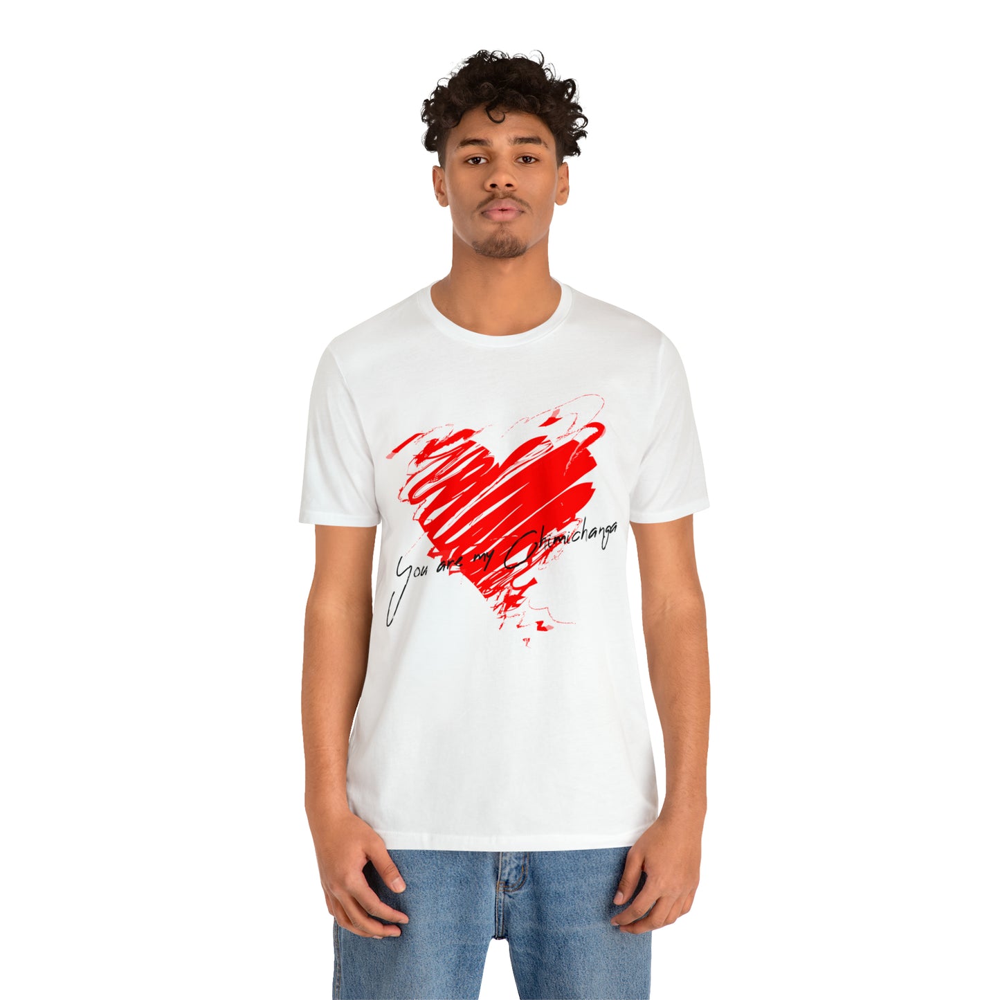 Red Heart Love You are my Chimichanga Valentines Unisex T-Shirt S- 3XL    - HolidayShoppingFinds