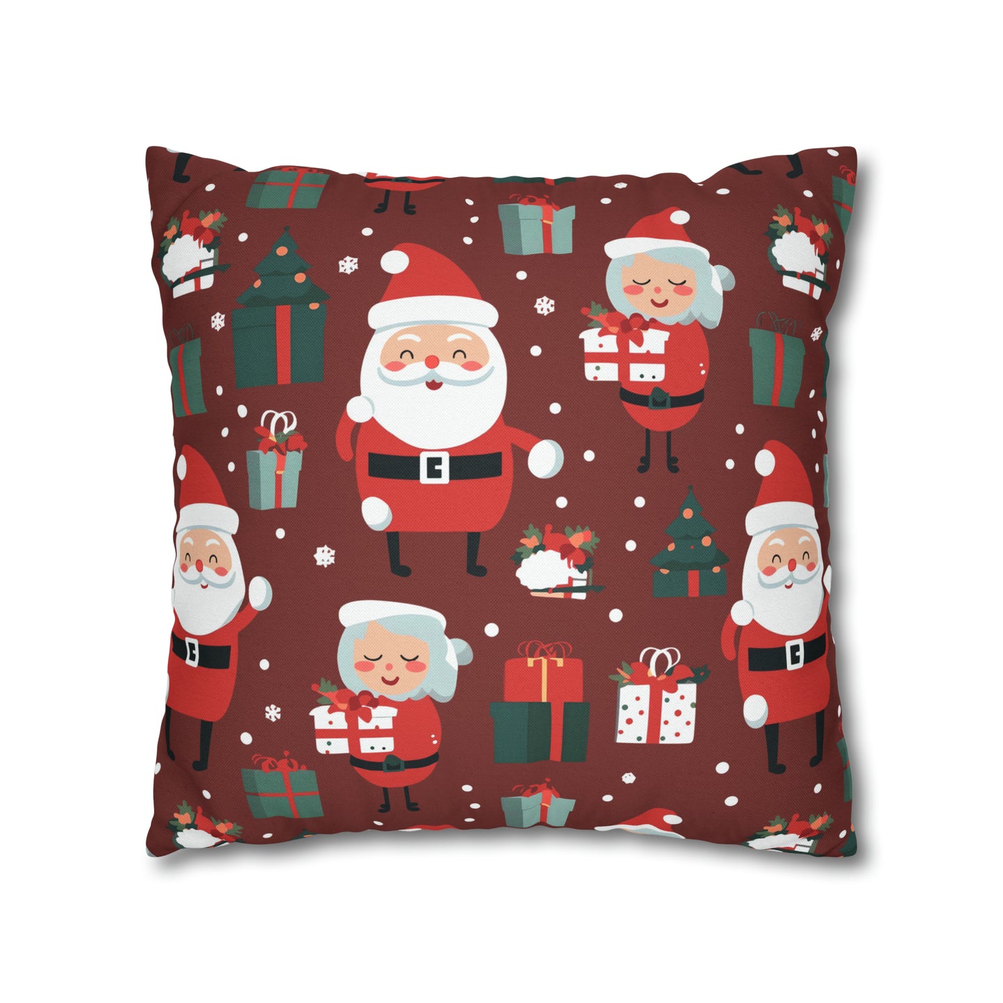 Santa & Mrs. Claus Pillowcase, Christmas Pillow Case, North Pole Home Decor    - HolidayShoppingFinds