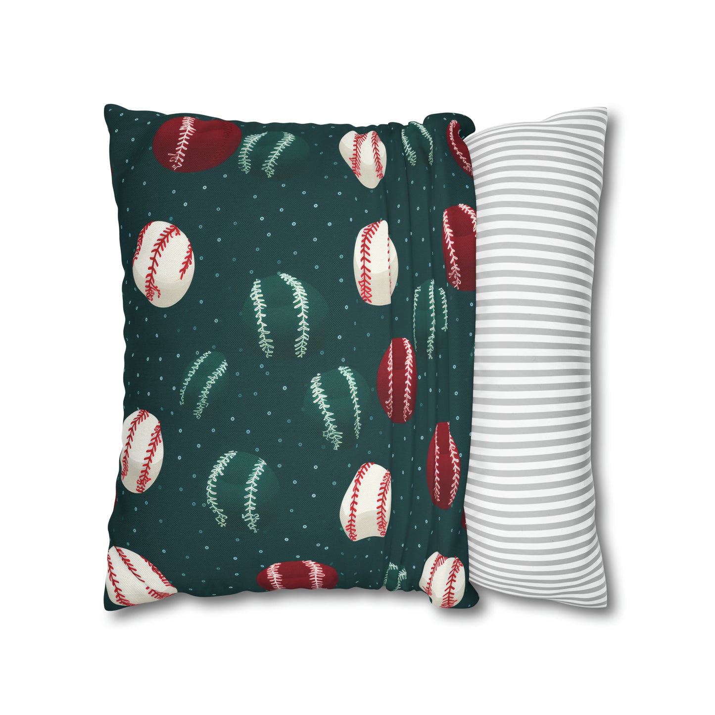 Baseball Green Pillowcase Cushion Cover Accent Pillow Case Cover    - HolidayShoppingFinds