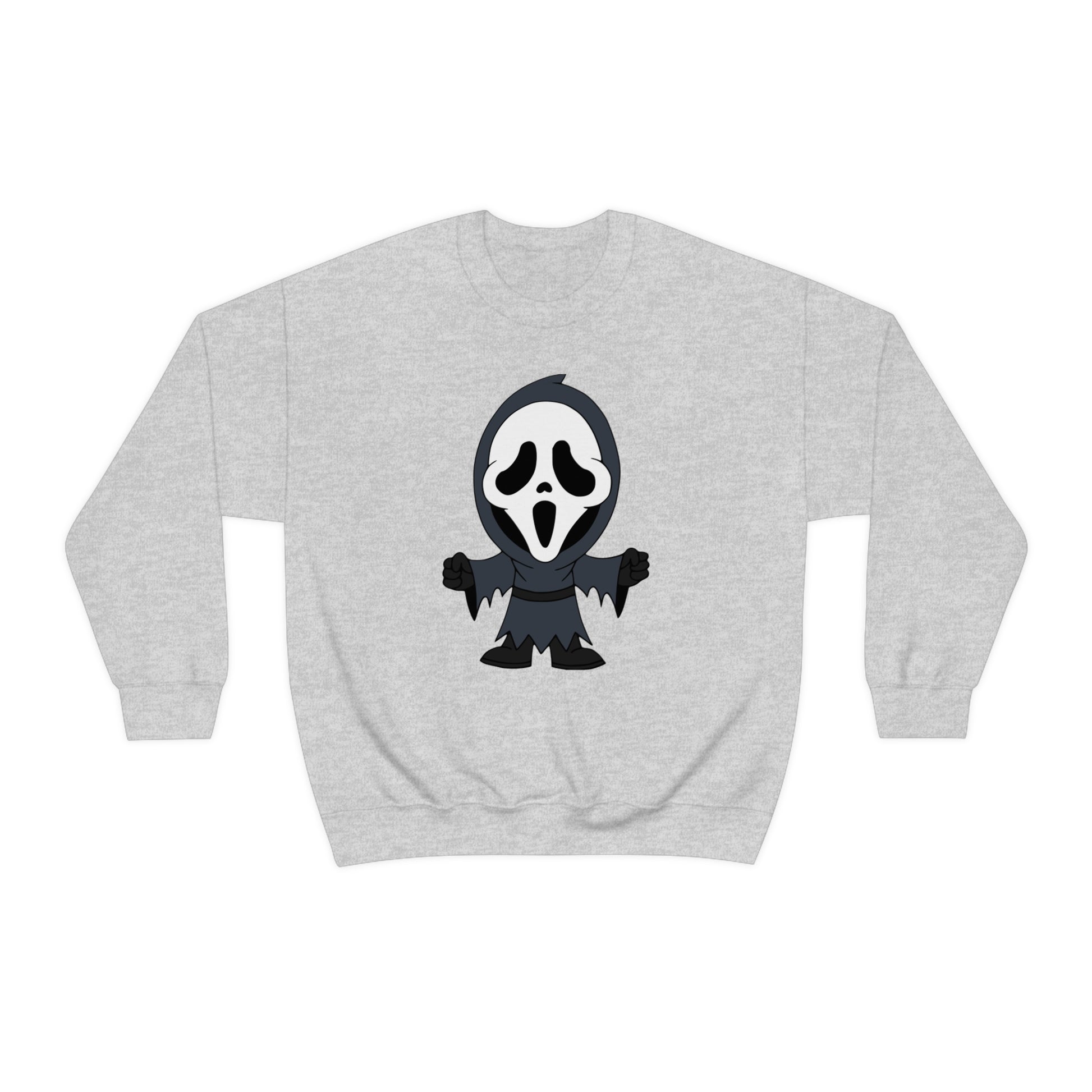 Ghostface Scream "Trick or Scream!" Halloween Unisex Sweatshirt Costume S-5XL L Ash  - HolidayShoppingFinds