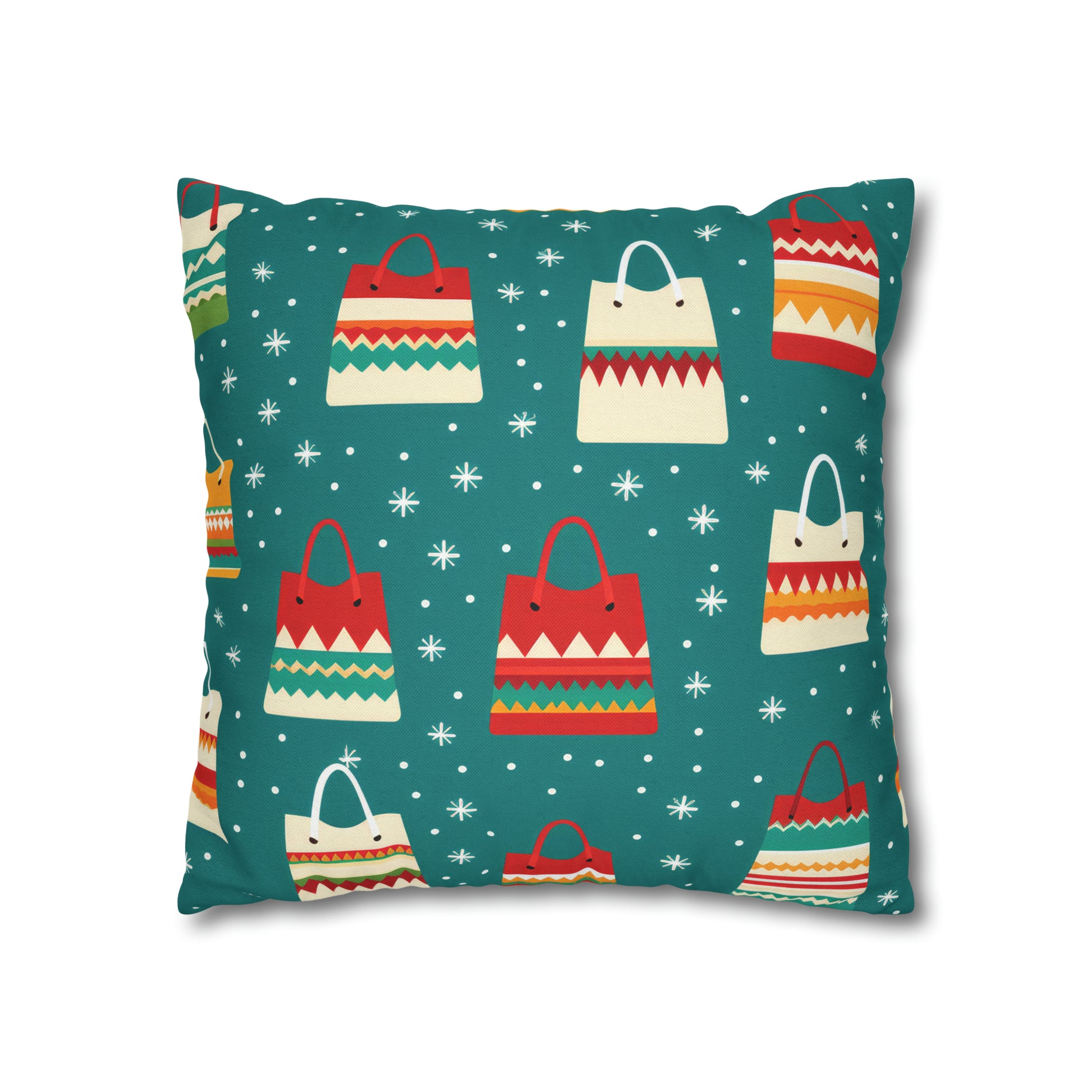 Holiday Shopaholic Gift Pillowcase, Add to Cart Pillow Case, Holiday Shopping Pillow Cover, Holiday Gift    - HolidayShoppingFinds