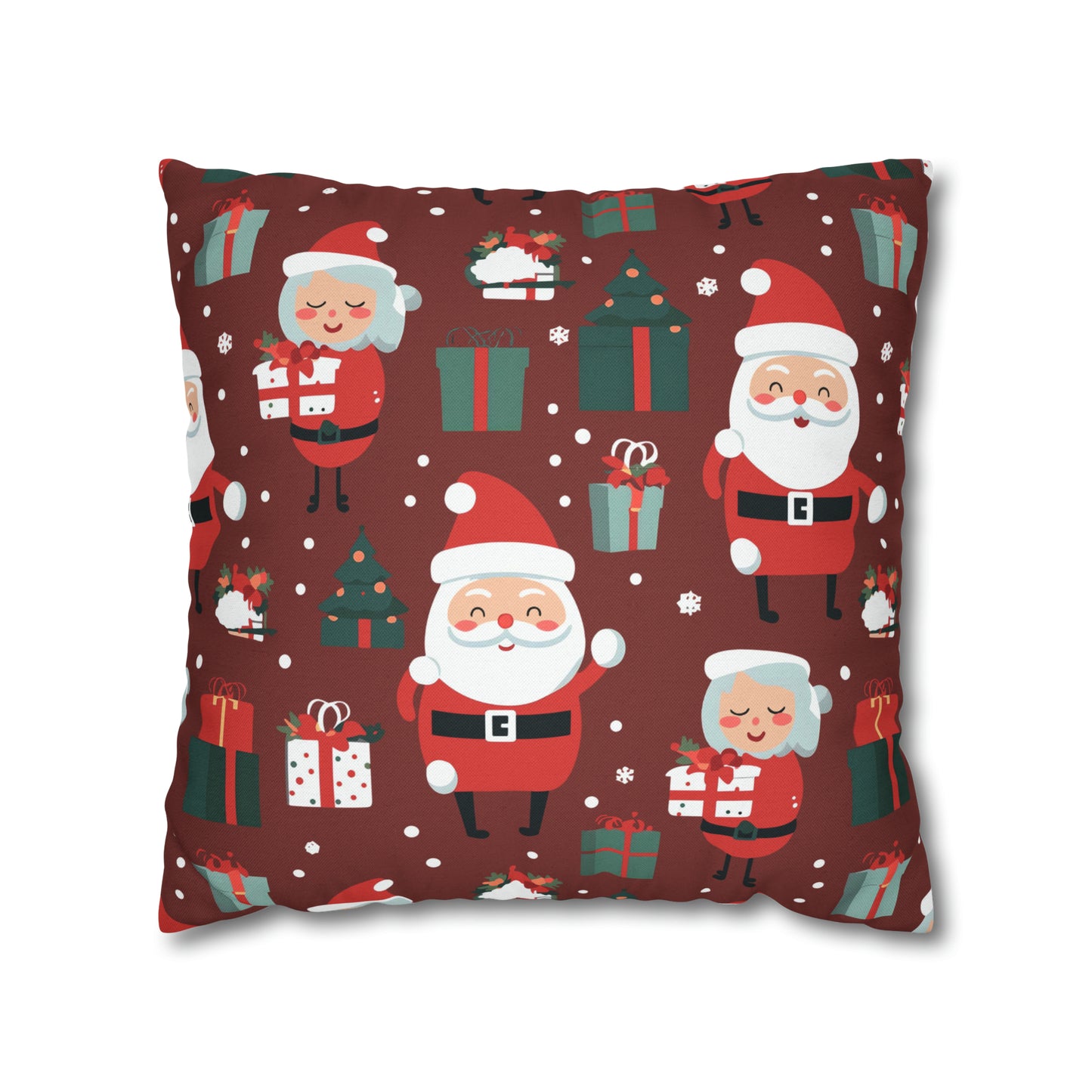 Santa & Mrs. Claus Pillowcase, Christmas Pillow Case, North Pole Home Decor    - HolidayShoppingFinds