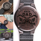 Biker Dad Like a Normal Dad Only Cooler Engraved Wooden Watch Father's Day Gift    - HolidayShoppingFinds