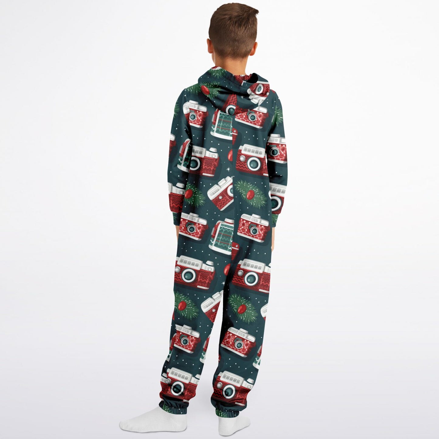 Vintage Camera Holiday Teens Onesie: Boys & Girls Union Suit Athletic Green Jumpsuit    - HolidayShoppingFinds