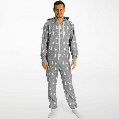 Gray Winter's Tale Jumpsuit Adult Onesie Gender-Neutral Athletic PJs    - HolidayShoppingFinds