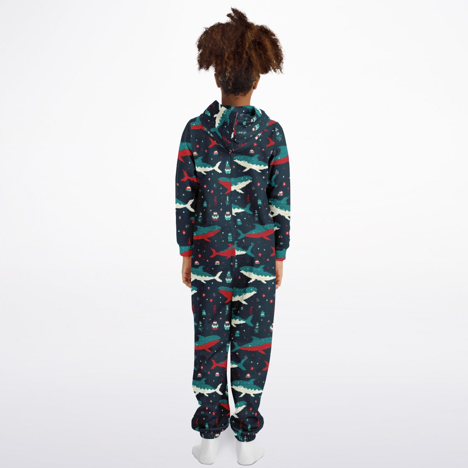 Shark Adventure Teens Onesie: Boys & Girls Union Suit Athletic Blue Ocean Jumpsuit    - HolidayShoppingFinds