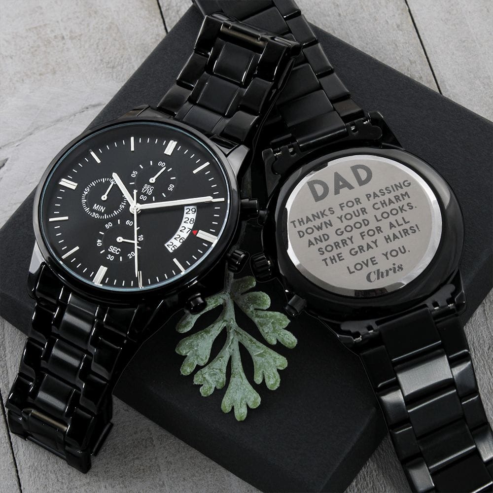 Engraved watch for deals son from dad