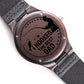 I Hooked The Best Dad Engraved Wooden Watch Gift for Fisherman Dad    - HolidayShoppingFinds