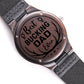 Best Bucking Dad Ever Engraved Wooden Watch Father's Day Gift    - HolidayShoppingFinds