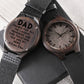 Dad You Are My Hero Engraved Wooden Watch Father's Day Gift    - HolidayShoppingFinds