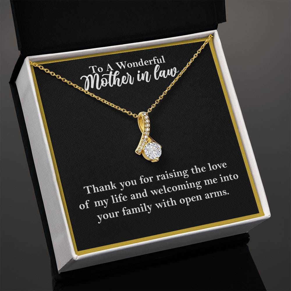 To A Wonderful Mother-In-Law Necklace Gift, Alluring Beauty Necklace    - HolidayShoppingFinds