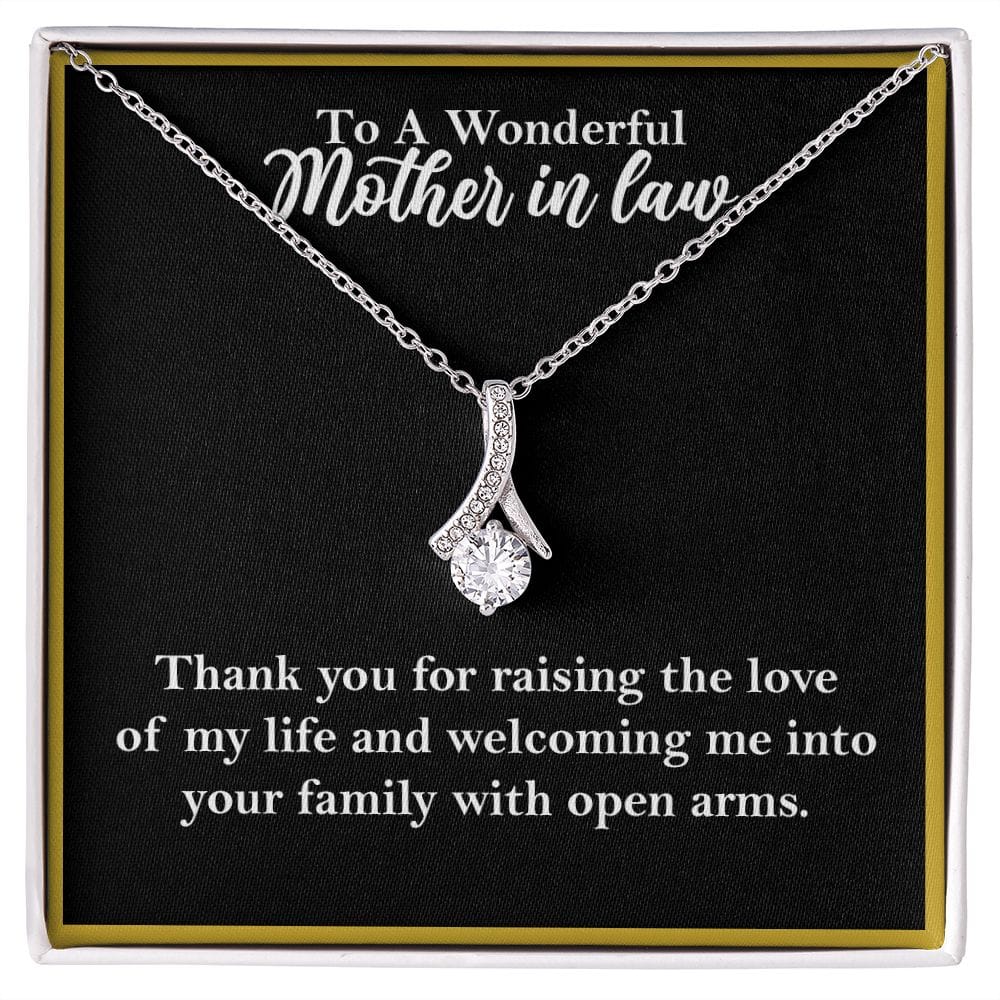 To A Wonderful Mother-In-Law Necklace Gift, Alluring Beauty Necklace    - HolidayShoppingFinds