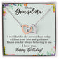 Dear Grandma Birthday Gift Interlocking Heart Rose Gold Necklace Gift    - HolidayShoppingFinds