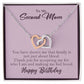 To My Second Mom Interlocking Heart Rose Gold Necklace Birthday Gift    - HolidayShoppingFinds