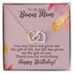 To My Dear Bonus Mom Birthday Gift Interlocking Heart Rose Gold Necklace    - HolidayShoppingFinds