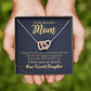 To My Beautiful Mom Hearts Necklace Gift From Favorite Daughter    - HolidayShoppingFinds