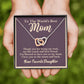 World's Best Mom From Daughter Interlocking Heart Rose Gold Necklace    - HolidayShoppingFinds