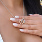 World's Best Mom From Daughter Interlocking Heart Rose Gold Necklace    - HolidayShoppingFinds