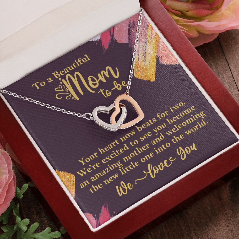 To A Beautiful Mom-To-Be Necklace Gift for Pregnant Expecting Mom    - HolidayShoppingFinds