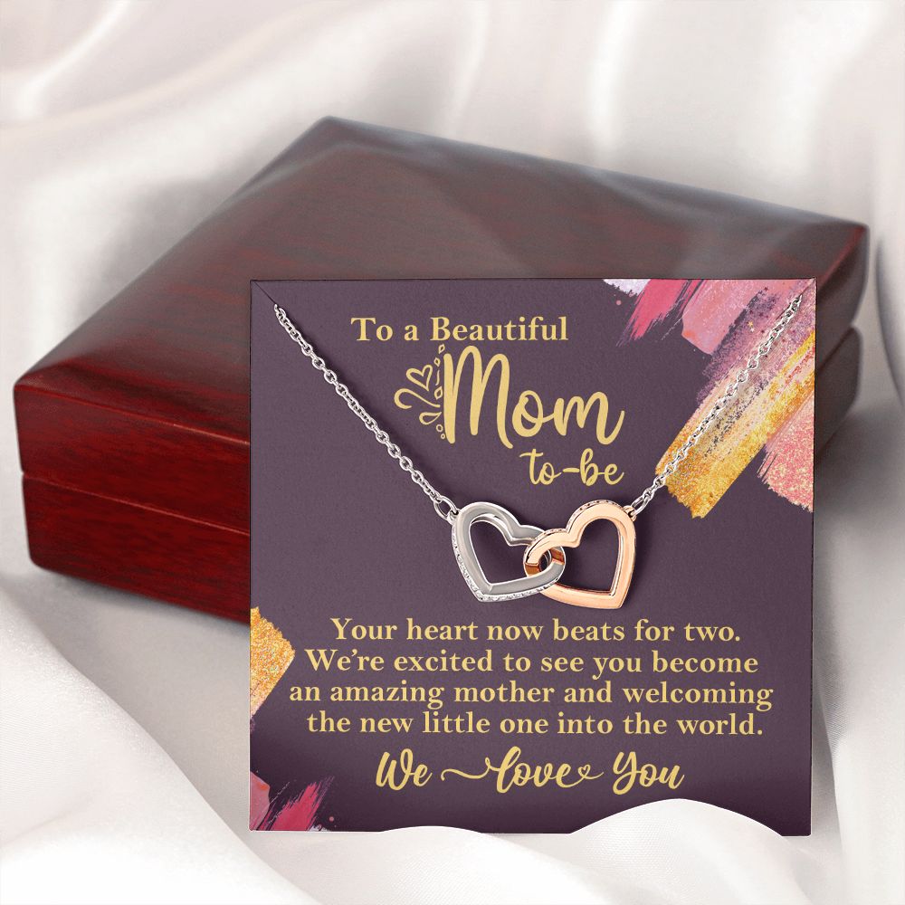 To A Beautiful Mom-To-Be Necklace Gift for Pregnant Expecting Mom    - HolidayShoppingFinds