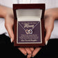 World's Best Mom From Daughter Interlocking Heart Rose Gold Necklace    - HolidayShoppingFinds