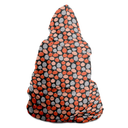 Pumpkin Hooded Blanket, Cozy Fall Wearable Blanket    - HolidayShoppingFinds