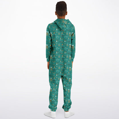 Green Holiday Teens Onesie: Boys & Girls Union Suit Athletic Jumpsuit    - HolidayShoppingFinds