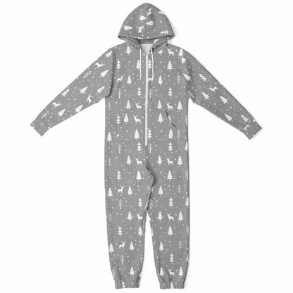 Gray Winter's Tale Jumpsuit Adult Onesie Gender-Neutral Athletic PJs    - HolidayShoppingFinds