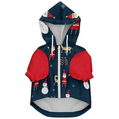 Frosty The Snowman Dog Hoodie, Holiday Pet Hoodie Santa Dog Sweater XXS   - HolidayShoppingFinds