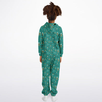 Green Holiday Teens Onesie: Boys & Girls Union Suit Athletic Jumpsuit    - HolidayShoppingFinds