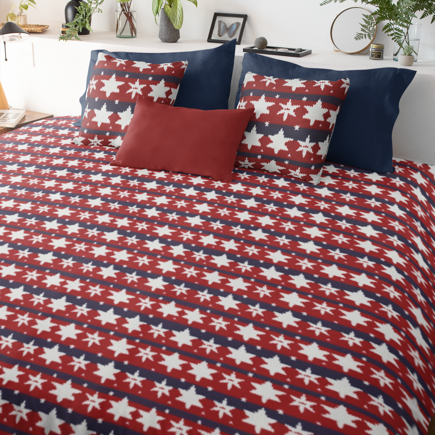 Patriotic Duvet Cover, USA American Flag Duvet, Red White & Blue Duvet Twin/TwinXL/Queen/King, Veterans 4th of July Memorial Day Bedding Décor    - HolidayShoppingFinds