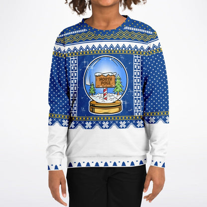 Snow Globe Ugly Christmas Sweatshirt Kids Unisex    - HolidayShoppingFinds