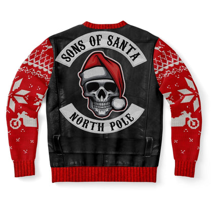 Sons of Santa Ugly Christmas Sweatshirt for Motorcycle Bike Lovers    - HolidayShoppingFinds