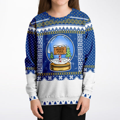 Snow Globe Ugly Christmas Sweatshirt Kids Unisex    - HolidayShoppingFinds