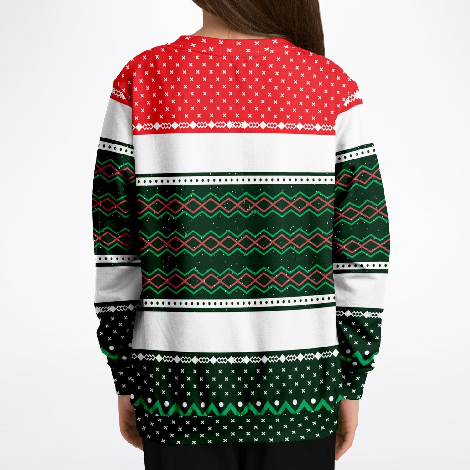 Magical Unicorn Kids Ugly Christmas Sweatshirt, Unisex Red Green White Sweater    - HolidayShoppingFinds