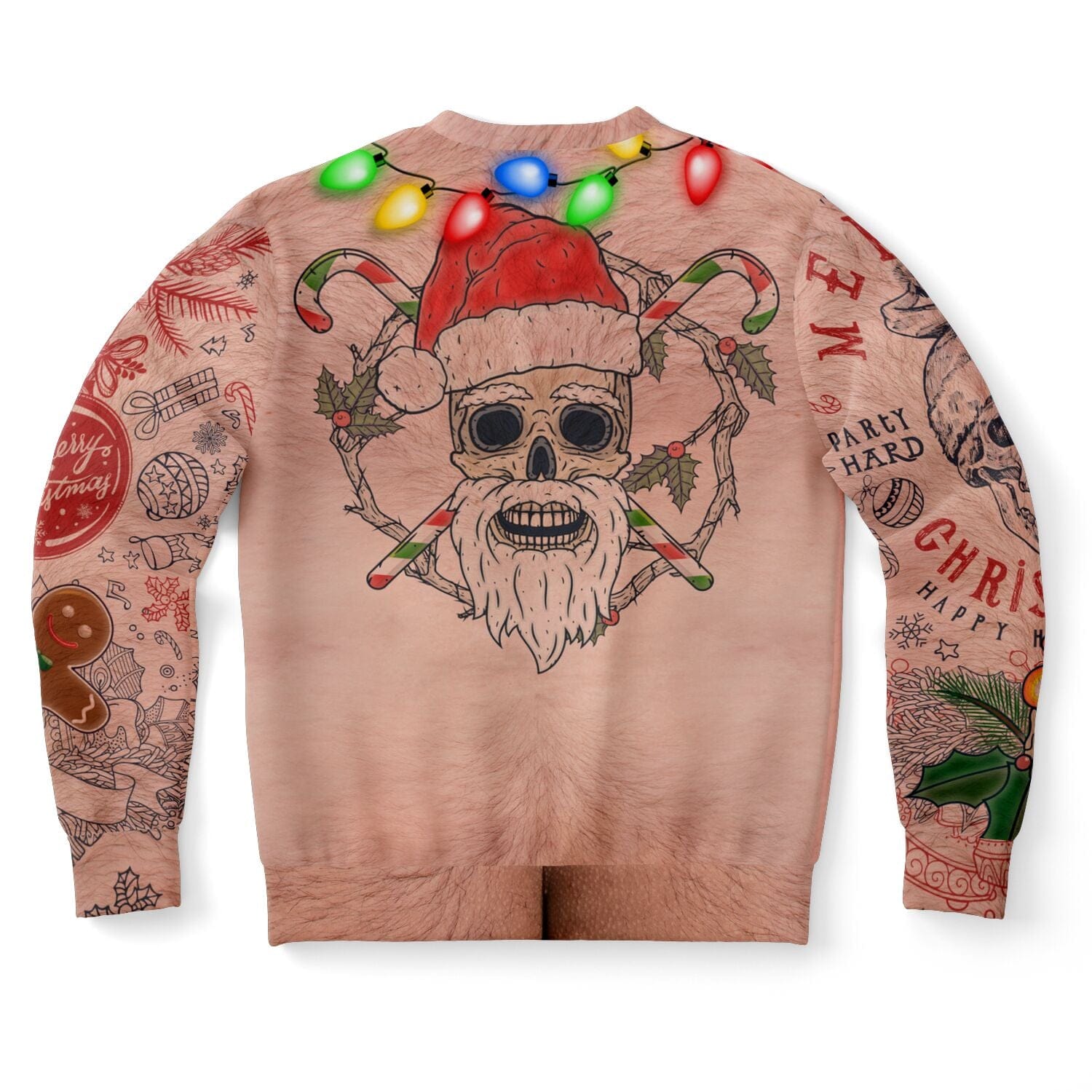 Topless Ugly Christmas Sweatshirt Funny Sweater for Dare Devil Unisex    - HolidayShoppingFinds