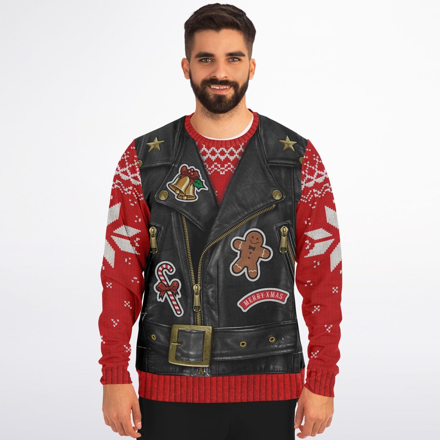 Sons of Santa Ugly Christmas Sweatshirt for Motorcycle Bike Lovers    - HolidayShoppingFinds